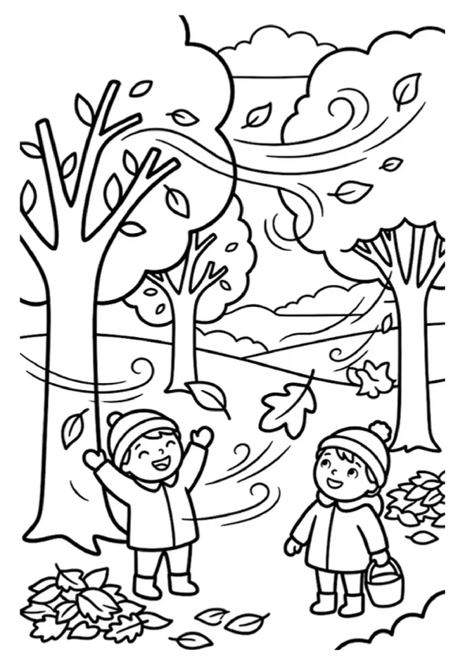 Desenhos Outono para imprimir e colorir - imagem 6